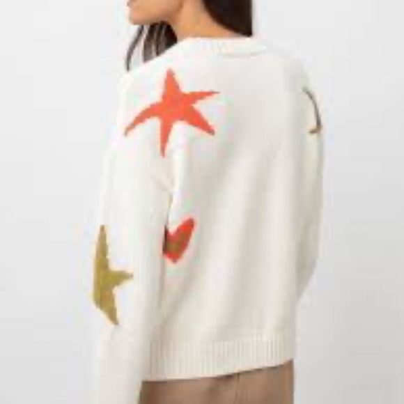 Rails Zoey Intarsia Star Cotton & Cashmere Sweater S - Picture 3 of 14